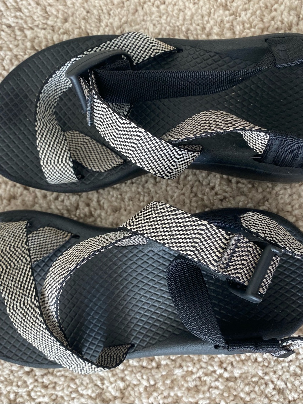 Chaco Z/Cloud 2 Sandals Excite JCH107966 Black White Womens 5 - Picture 7 of 9